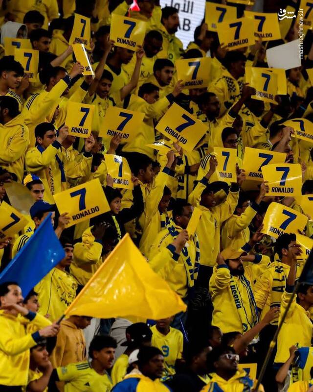 اقدام جالب هواداران النصر در حمایت از کریستیانو رونالدو +عکس