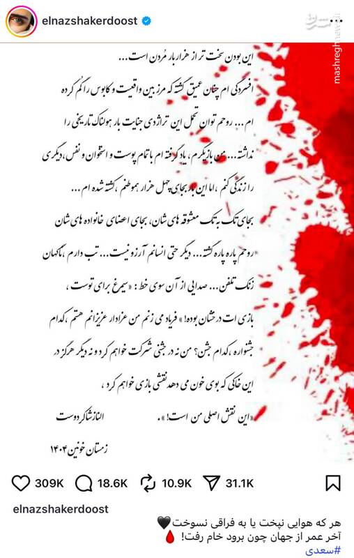 الناز شاکردوست باید پاسخگوی عددسازی درباره آمار جانباختگان حوادث دی ماه باشد