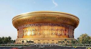 آغاز ساخت بزرگ‌ترین ورزشگاه فوتبال جهان | تصاویر