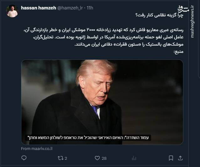 چرا گزینه نظامی آمریکا کنار رفت؟