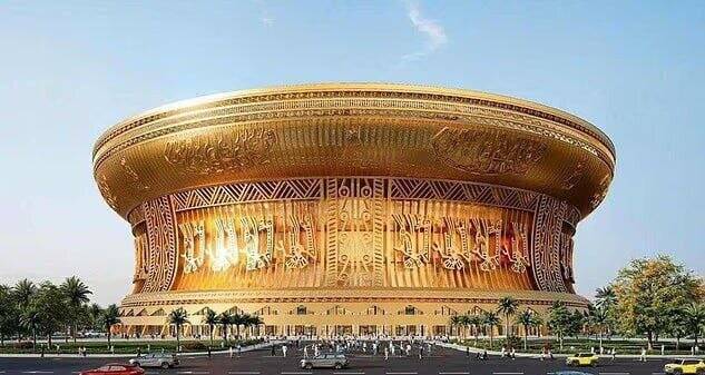 ۶ تن طلا برای ساخت بزرگترین استادیوم جهان +عکس