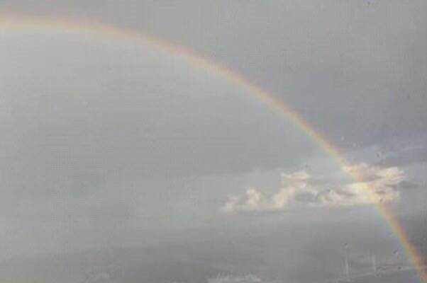  رنگین کمان در حرم مطهر امام رضا(ع)