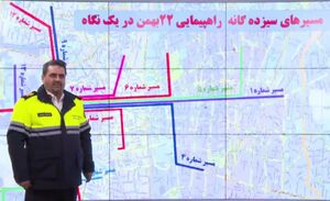 تمهیدات ترافیکی مراسم یوم الله ۲۲ بهمن در تهران