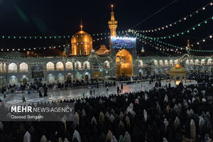 فریاد الله اکبر در حرم مطهر امام رضا(ع)