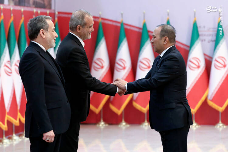 عکس/ مراسم رسمی سلام سفراء به رئیس جمهور