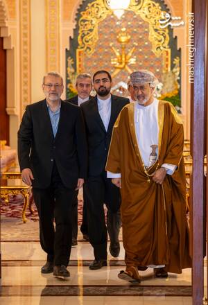 گفت‌وگوی لاریجانی با وزیر خارجه عمان+ عکس