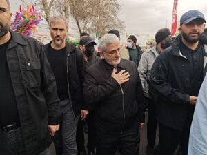 عکس/ سردار قاآنی در راهپیمای ۲۲ بهمن