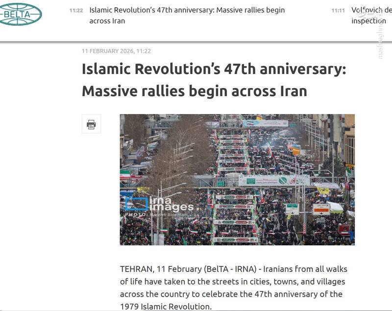 سالگرد انقلاب اسلامی در صدر اخبار جهان/ پیام قدم‌های ملت ایران به زبان‌های مختلف دنیا ترجمه شد