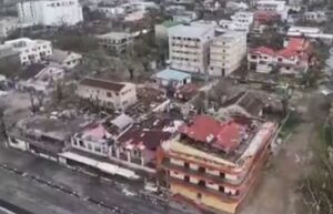 تصاویر هوایی از آثار طوفان سهمگین در ماداگاسکار