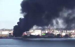 فیلم/ آتش‌سوزی در بزرگترین پالایشگاه نفت کوبا