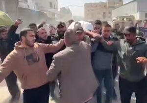 تشییع پیکر «سامی الدحدوح» فرمانده بارز جهاد اسلامی در غزه