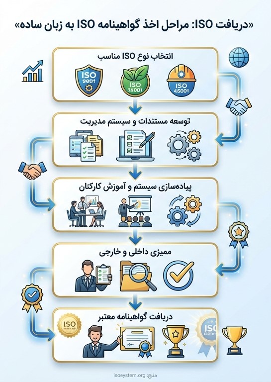 اخذ ایزو: کلید ورود به بازارهای رقابتی و تضمین کیفیت پایدار