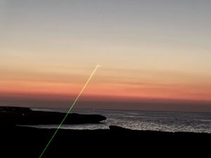 عکس/ رویت هلال ماه مبارک رمضان در نایبند عسلویه