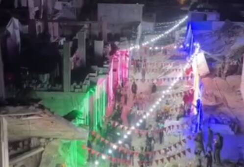  استقبال از ماه رمضان در خرابه‌های غزه