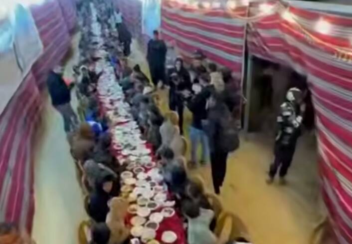  اولین سحری دست جمعی در چادرهای آوارگان در غزه