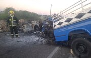 برخورد مرگبار در کمربندی بندر دیر بوشهر با چهار کشته