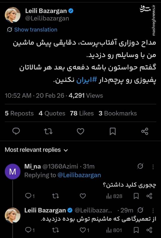 شاهین نجفی سارق خودرو شد