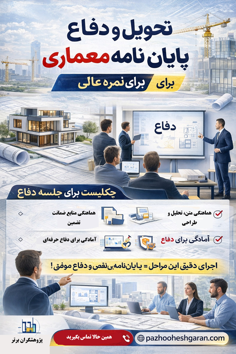 راهنمای جامع انجام پایان‌نامه معماری؛ از انتخاب موضوع تا دفاع حرفه‌ای