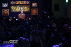 عکس/ سومین شب از ماه مبارک رمضان در حسینیه آیت‌الله حق‌شناس
