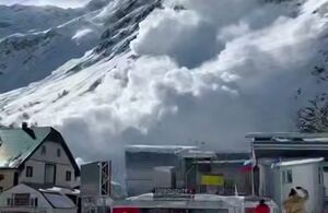 وقوع بهمن شدید در منطقه البروس روسیه