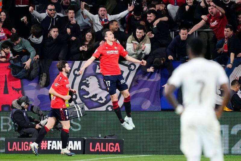 اوساسونا،برتري،دقيقه،امتيازي