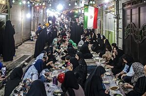 مراسم «کوچه افطاری» در تهران