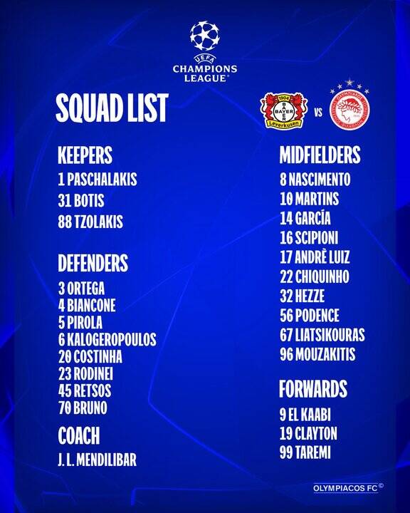 طارمی در لیست المپیاکوس برای بازی مرگ و زندگی در اروپا