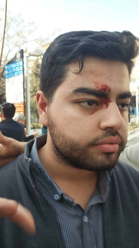 تجمعات دانشجویی در تهران؛ تلاش برای آتش زدن پرچم ایران ناکام ماند +فیلم و عکس