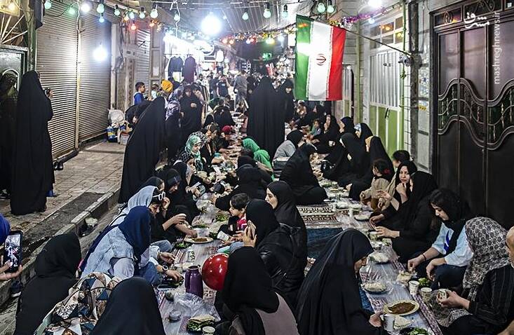 كوچه،افطاري،افطار،سفره