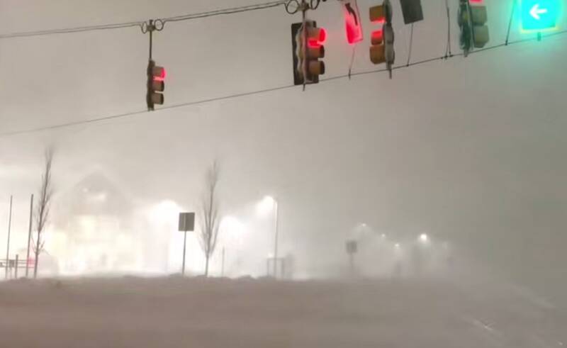  بوران سنگین برف در ماساچوست آمریکا