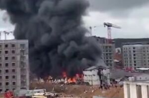 آتش‌سوزی گسترده در استانبول