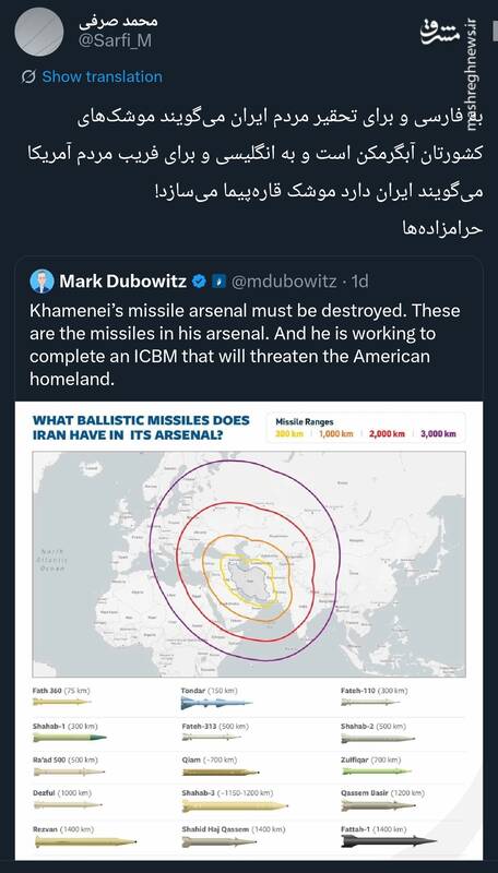 دروغپردازی موشکی به سبک آمریکاییها