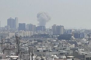 لحظه برخورد موشک به پایگاه آمریکایی الجفیر در بحرین