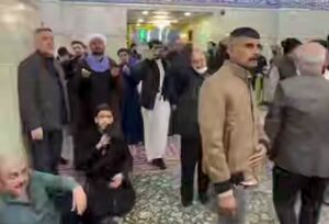 فیلم/ گریه‌های زائران حسینی در فراق زعیم شیعیان جهان