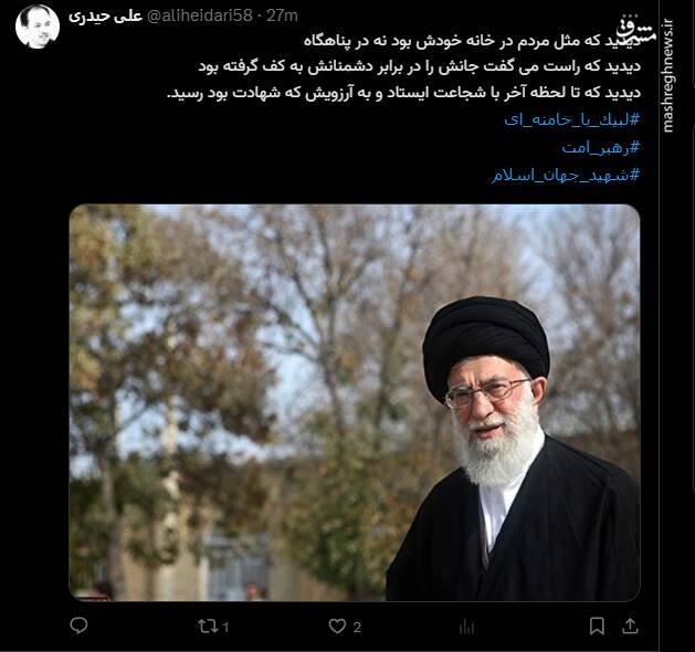 واکنش کاربران فضای مجازی به خبر شهادت رهبر انقلاب