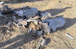 بقایای پهپاد ساقط شده اسرائیل در استان مرکزی