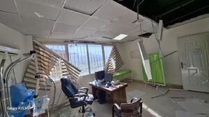 عکس/ خسارات رژیم صهیونی آمریکایی به بیمارستان «شهدای سرپل‌ذهاب»