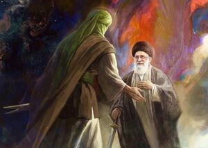 عکس/ "خدا قوت" اثر جدید حسن روح الامین برای شهادت امام خامنه‌ای