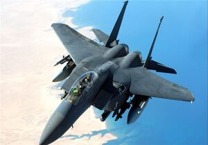 فیلم/ تلاش ناکام جنگنده F-15 امریکایی برای رهگیری پهپاد ایرانی