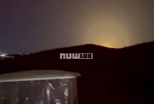 لحظه اصابت موشک حزب الله به هدفی در شمال اسرائیل