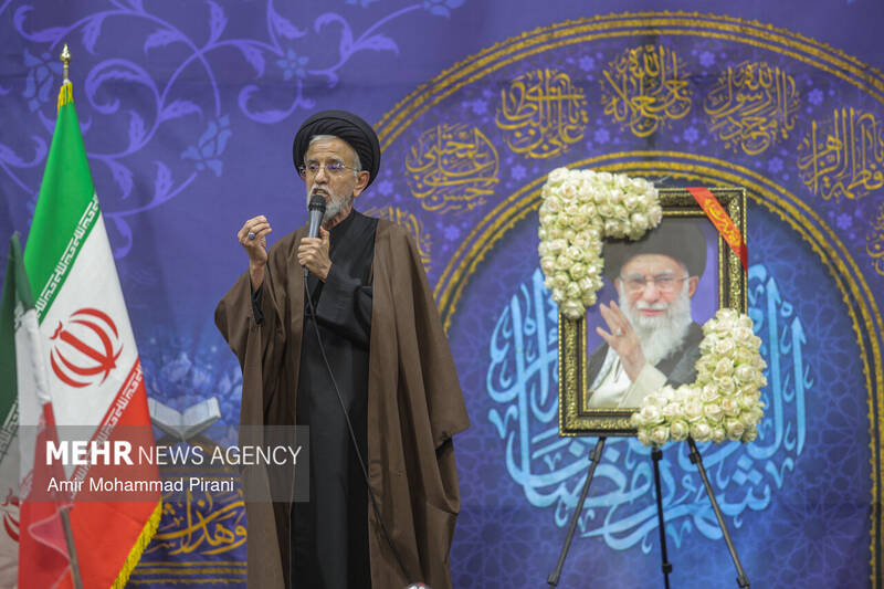 وداع با ۱۲ شهید حمله آمریکایی_صهیونیستی در قم