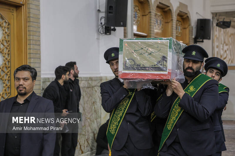 وداع با ۱۲ شهید حمله آمریکایی_صهیونیستی در قم