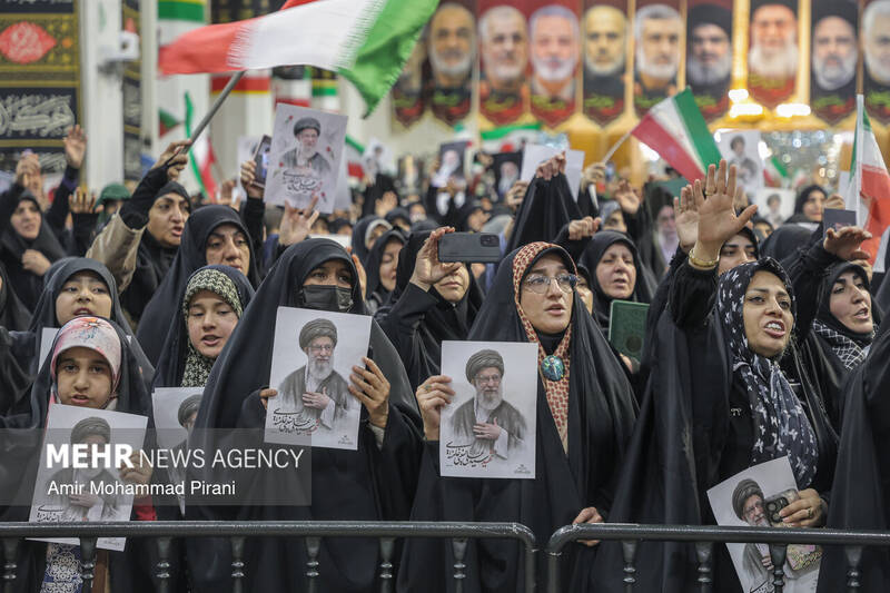 وداع با ۱۲ شهید حمله آمریکایی_صهیونیستی در قم
