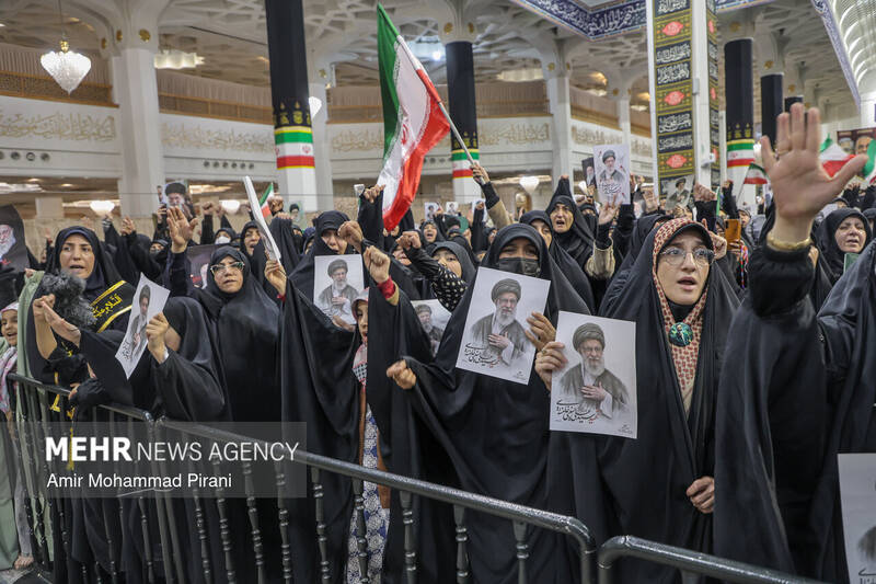 وداع با ۱۲ شهید حمله آمریکایی_صهیونیستی در قم