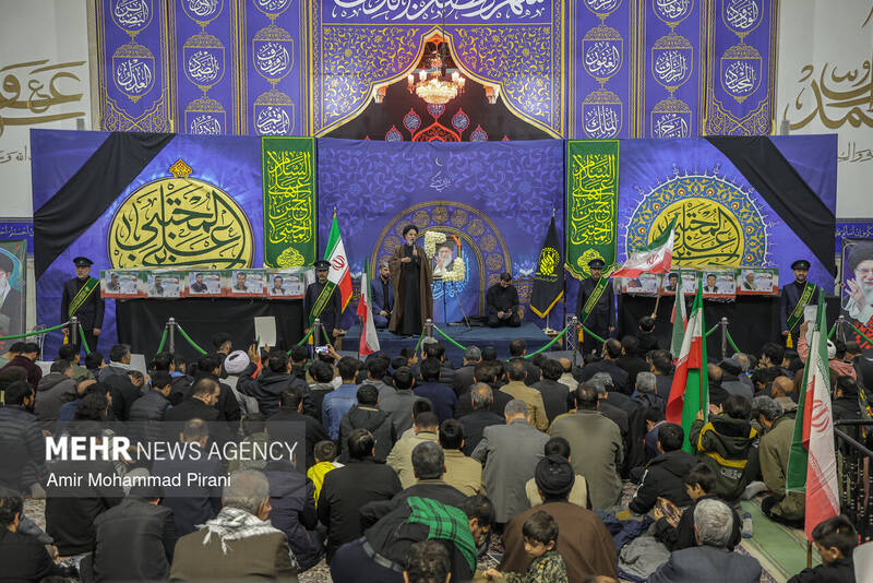 وداع با ۱۲ شهید حمله آمریکایی_صهیونیستی در قم