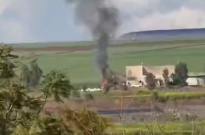 اصابت راکت حزب الله در شمال فلسطین اشغالی
