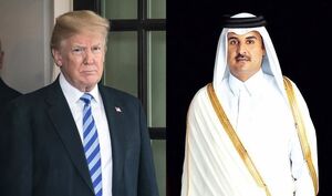 گفت‌وگوی تلفنی امیر قطر و ترامپ درباره تحولات منطقه
