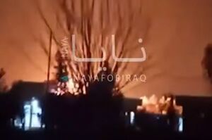 فیلم/ انفجار در محل اختفای افسران آمریکایی در سلیمانیه عراق