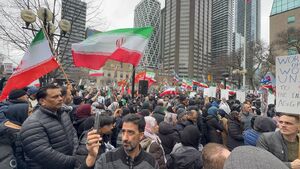 عکس/ تجمع حمایت از ایران اسلامی در خیابان‌های کانادا