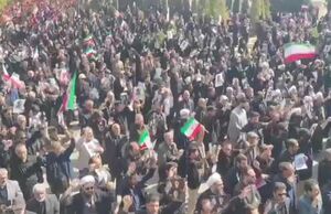 فیلم/ تشییع پیکر مطهر ۶ شهید حملات آمریکایی ـ صهیونی در خرم‌آباد